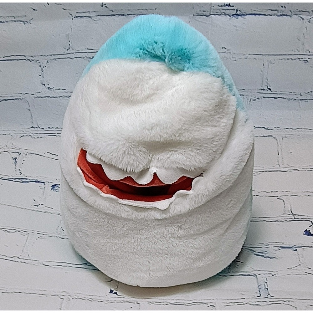 12x12" GIGGLE SCAPE Target Soft Plush Blue White Shark Fish 6